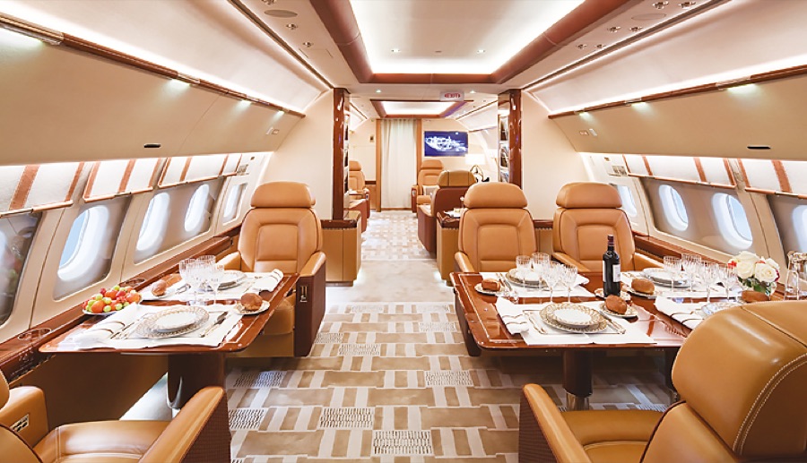 Airbus ACJ319 cabin interior