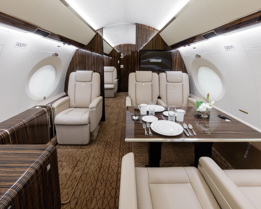 Gulfstream G650ER cabin interior