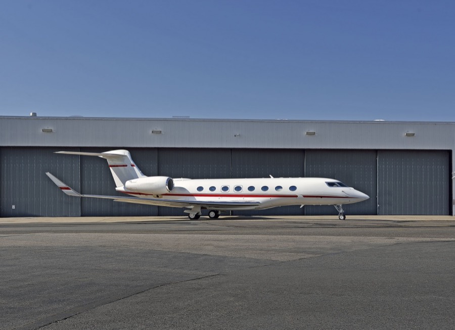 Gulfstream G650 on the ramp
