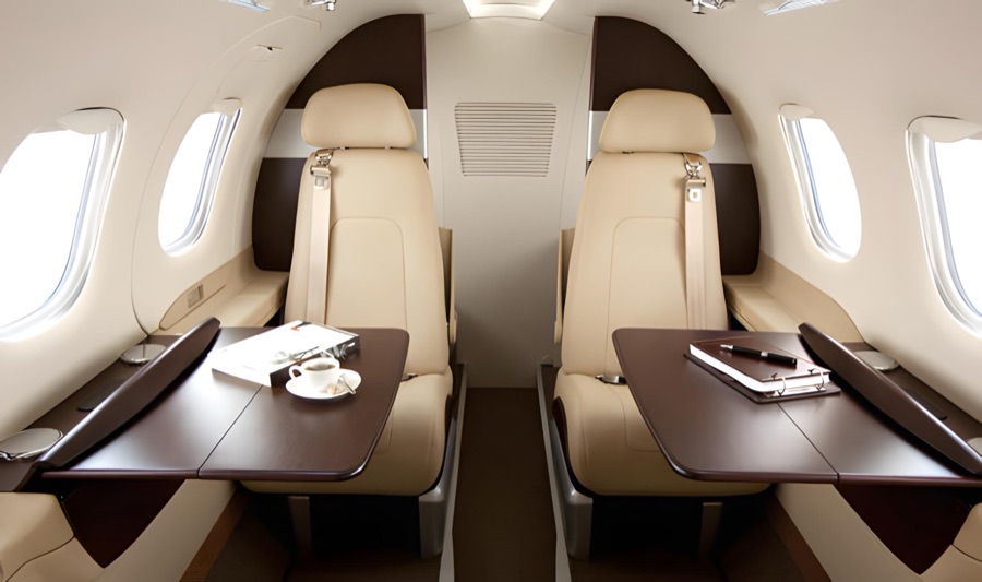 Embraer Phenom 100EV cabin interior