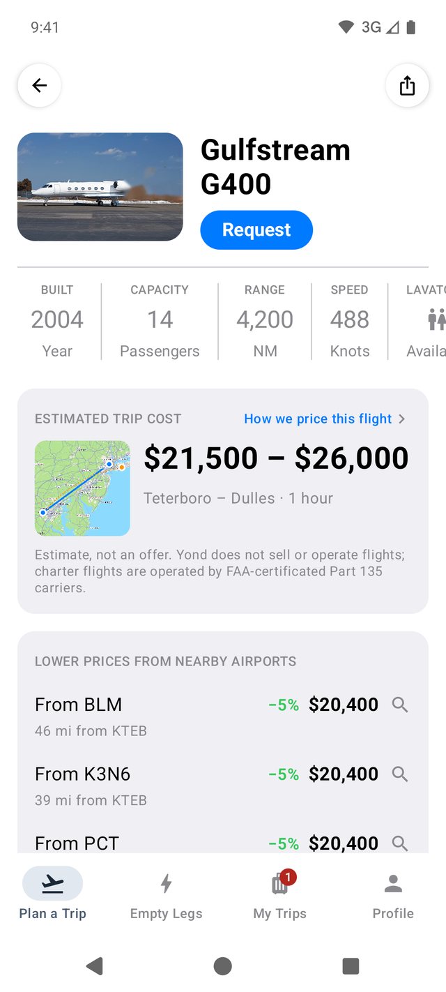Aircraft details on Android
