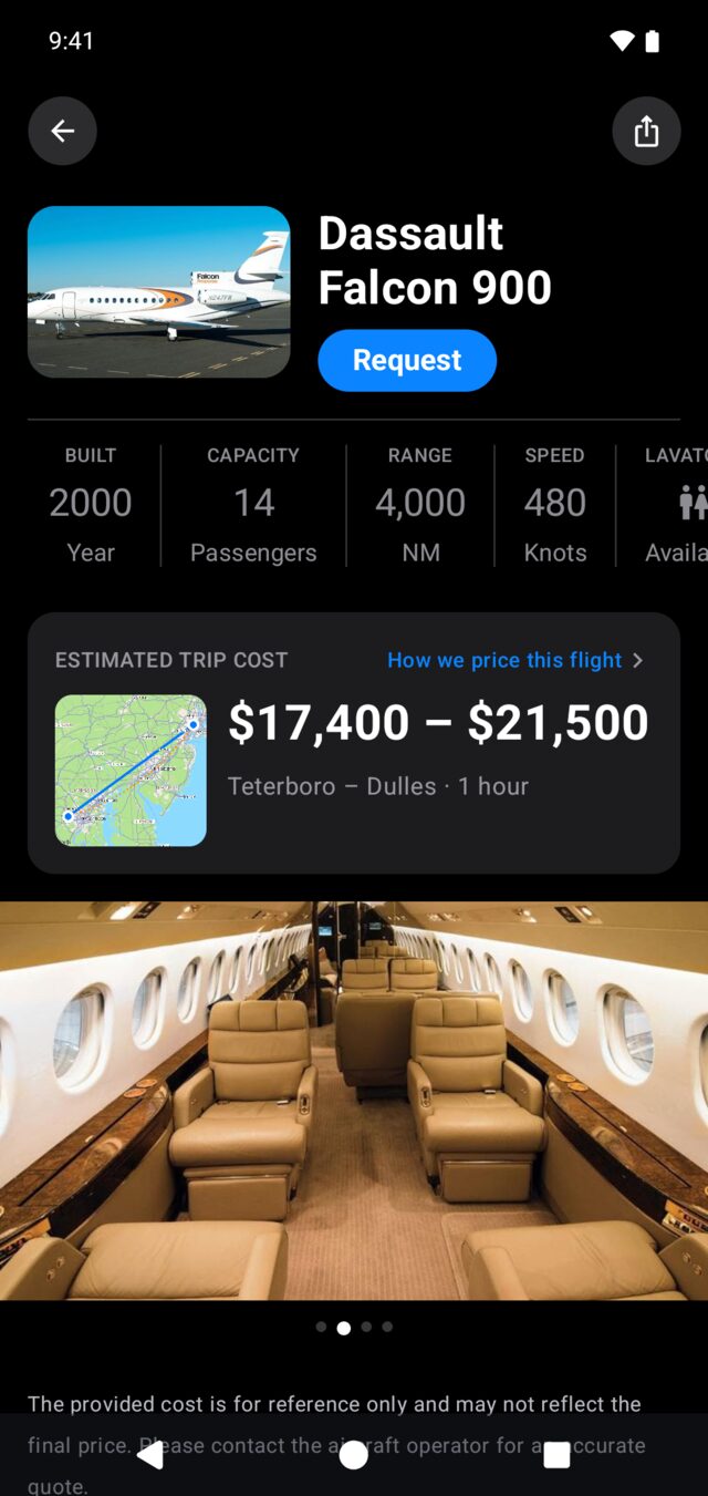 Aircraft details on Android
