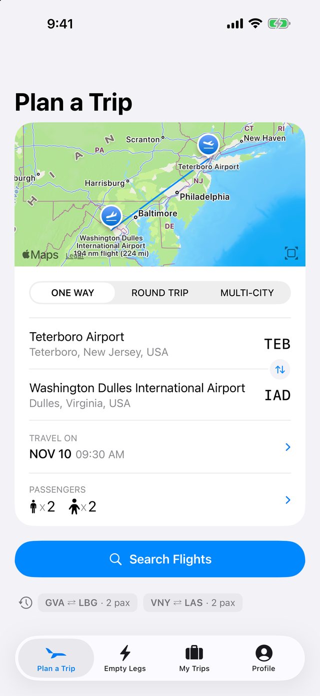 Plan a trip on iPhone
